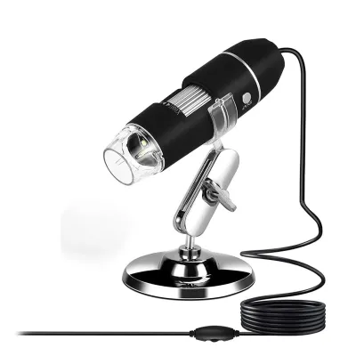 Microscopio digital USB con soporte zoom X1600 miniatura 2