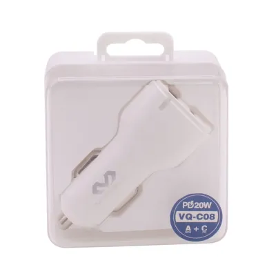 Cargador para auto Miccell VQ-C08 USB + USB-C 38W PD