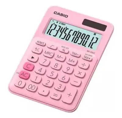 Calculadora Casio MS-20UC Celeste miniatura 3